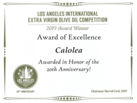 olive oil industry award of excellence